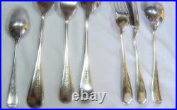 76 Pce Vintage Silver Plate Canteen Cutlery Old English Set 8 Settings Sheffield