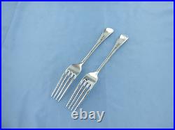 A Vintage Pair Of Sterling Silver Old English Dinner Forks, Sheffield 1931