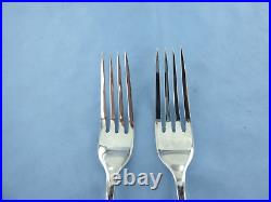 A Vintage Pair Of Sterling Silver Old English Dinner Forks, Sheffield 1931