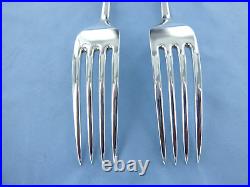 A Vintage Pair Of Sterling Silver Old English Dinner Forks, Sheffield 1931