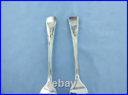 A Vintage Pair Of Sterling Silver Old English Dinner Forks, Sheffield 1931