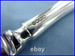 A Vintage Pair Of Sterling Silver Old English Dinner Knives Sheffield 1993