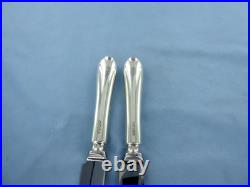 A Vintage Pair Of Sterling Silver Old English Dinner Knives Sheffield 1994