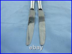 A Vintage Pair Of Sterling Silver Old English Dinner Knives Sheffield 1994