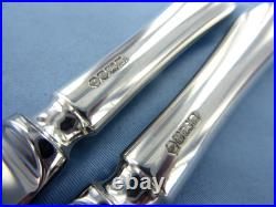 A Vintage Pair Of Sterling Silver Old English Dinner Knives Sheffield 1994