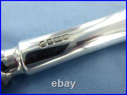 A Vintage Pair Of Sterling Silver Old English Dinner Knives Sheffield 1994