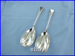 A Vintage Pair Of Sterling Silver, Old English Salad Servers. Sheffield 1931