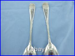 A Vintage Pair Of Sterling Silver, Old English Salad Servers. Sheffield 1931