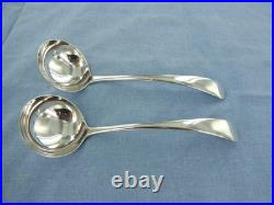 A Vintage Pair Of Sterling Silver, Old English Sauce Ladles. London 1936