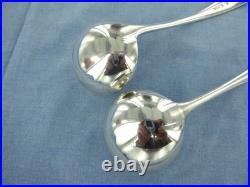 A Vintage Pair Of Sterling Silver, Old English Sauce Ladles. London 1936