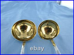 A Vintage Pair Of Sterling Silver Old English, Sauce Ladles. London 1988