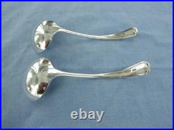 A Vintage Pair Of Sterling Silver, Old English Sauce Ladles, Sheffield 1931