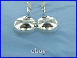 A Vintage Pair Of Sterling Silver Old English Sauce Ladles Sheffield 1936