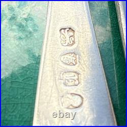 A Vintage Pair Of Sterling Silver Old English Soup Spoon 1820 1799