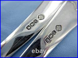 A Vintage Pair Of Sterling Silver Old English Soup Spoons. Birmingham 1938
