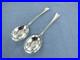 A Vintage Pair Of Sterling Silver Old English Soup Spoons. London 1928