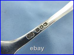 A Vintage Pair Of Sterling Silver Old Englishrat Tail Dessert Forks London 1966