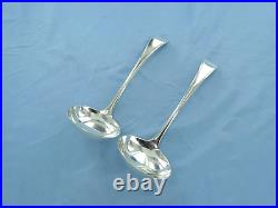 A Vintage Pair Sterling Silver Old English Sauce Ladles, Sheffield 1927