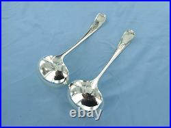 A Vintage Pair Sterling Silver Old English Sauce Ladles, Sheffield 1927