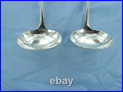 A Vintage Pair Sterling Silver Old English Sauce Ladles, Sheffield 1927