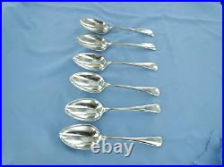 A Vintage Set 0f Six Sterling Silver Old English Dessert Spoons, Sheffield 1932