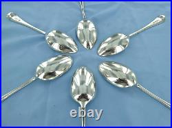 A Vintage Set 0f Six Sterling Silver Old English Dessert Spoons, Sheffield 1932