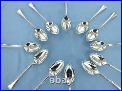 A Vintage Set Of 12 Sterling Silver Old English Coffee Spoons. Sheffield 1940