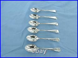 A Vintage Set Of 6 Sterling Silver Old English Coffee Spoons. Birmingham 1930