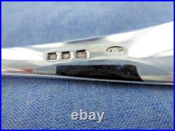 A Vintage Set Of 6 Sterling Silver Old English Dessert Spoons. London 1930