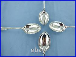 A Vintage Set Of Four Sterling Silver Old English Dessert Spoons, Sheffield 1931