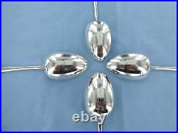 A Vintage Set Of Four Sterling Silver Old English Dessert Spoons, Sheffield 1931