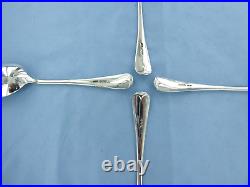 A Vintage Set Of Four Sterling Silver Old English Dessert Spoons, Sheffield 1931