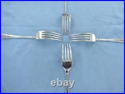 A Vintage Set Of Four Sterling Silver Old English Dinner Forks. Sheffield 1932