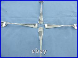 A Vintage Set Of Four Sterling Silver Old English Dinner Forks. Sheffield 1932