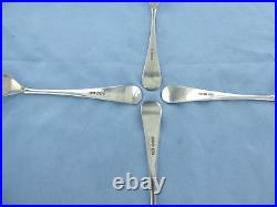 A Vintage Set Of Four Sterling Silver Old English Dinner Forks. Sheffield 1932