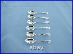 A Vintage Set Of Six Sterling Silver Old English Coffee Spoons, Sheffield 1917