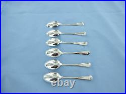 A Vintage Set Of Six Sterling Silver Old English Coffee Spoons, Sheffield 1917