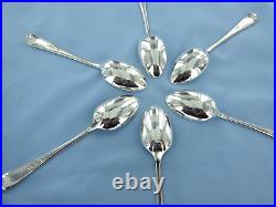 A Vintage Set Of Six Sterling Silver Old English Coffee Spoons, Sheffield 1917