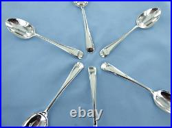 A Vintage Set Of Six Sterling Silver Old English Coffee Spoons, Sheffield 1917