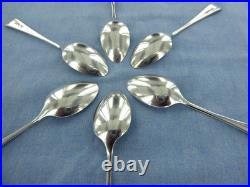 A Vintage Set Of Six Sterling Silver Old English Coffee Spoons, Sheffield 1931
