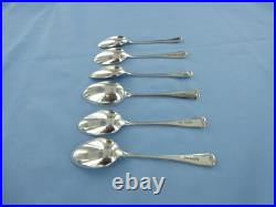 A Vintage Set Of Six Sterling Silver Old English Coffee Spoons, Sheffield 1941