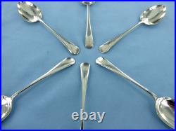 A Vintage Set Of Six Sterling Silver Old English Coffee Spoons, Sheffield 1941