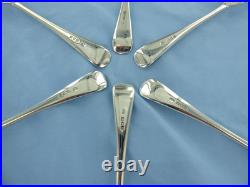 A Vintage Set Of Six Sterling Silver Old English Dessert Forks London 1927