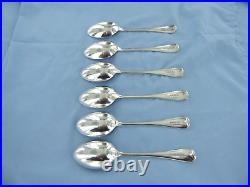 A Vintage Set Of Six Sterling Silver, Old English Dessert Spoons. Sheffield 1927