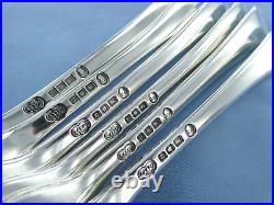 A Vintage Set Of Six Sterling Silver Old English Dinner Forks London 1952