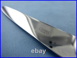 A Vintage Set Of Six Sterling Silver Old English Dinner Knives Sheffield 1994