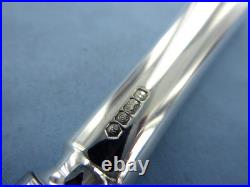 A Vintage Set Of Six Sterling Silver Old English Dinner Knives Sheffield 1994