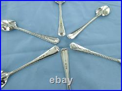 A Vintage Set Of Six Sterling Silver Old English Teaspoons, London 1933