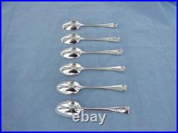 A Vintage Set Of Six Sterling Silver Old English Teaspoons, London 1939