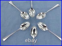 A Vintage Set Of Six Sterling Silver Old English Teaspoons, London 1939